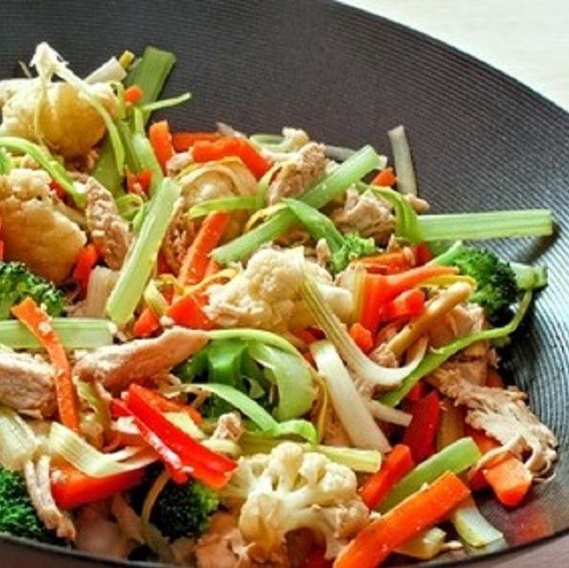 asiatisch Kochen, gesunde Küche, Gemüse, Fisch